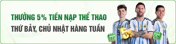 Thưởng nạp thể thao cuối tuần OK9